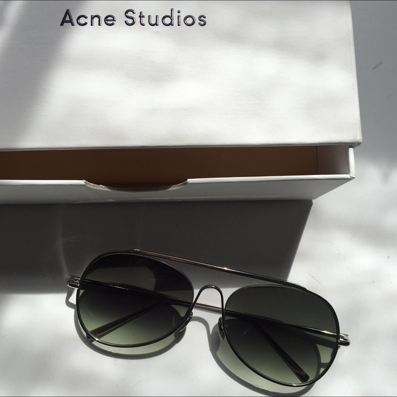 Acne Studios spitfire large aviator sunglasses.... - Depop