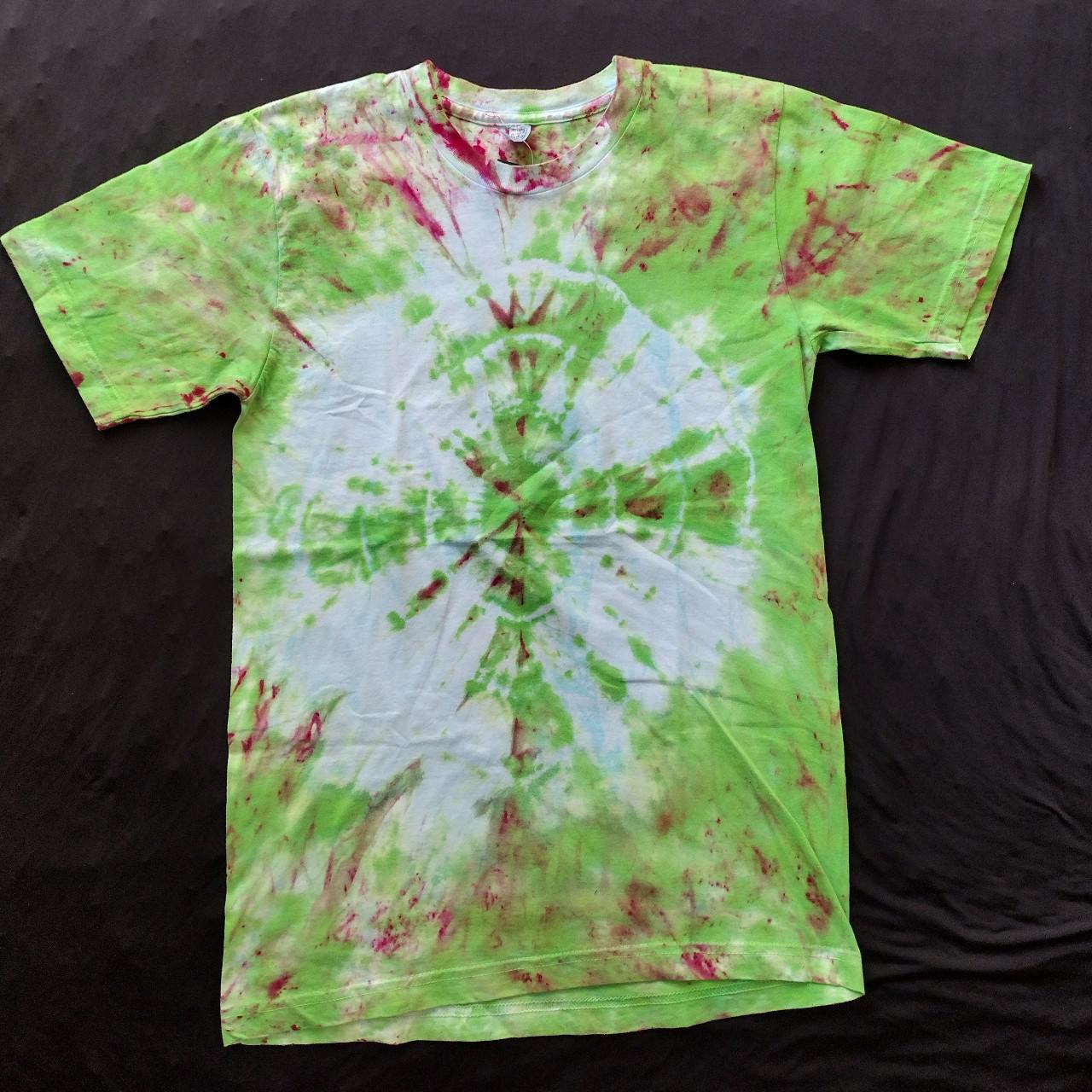 lime green tie dye