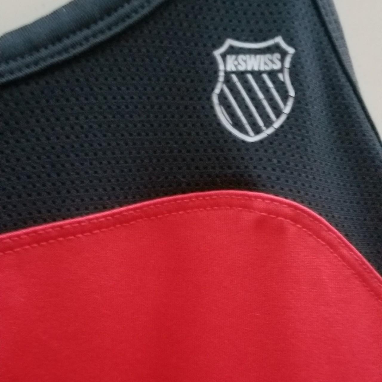 K Swiss tennis dress. Red and black racer back... Depop