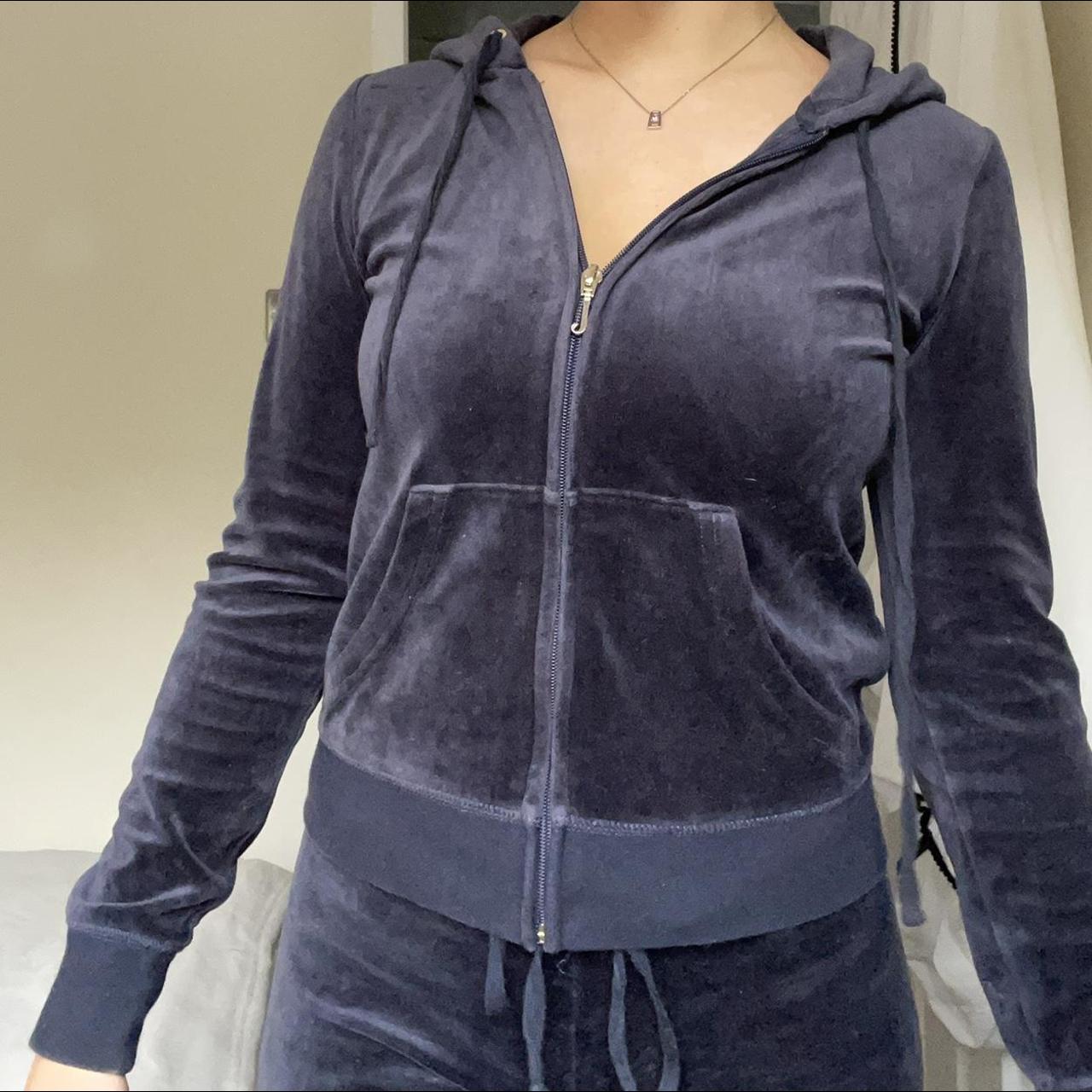 Navy Juicy Couture tracksuit In perfect condition... - Depop