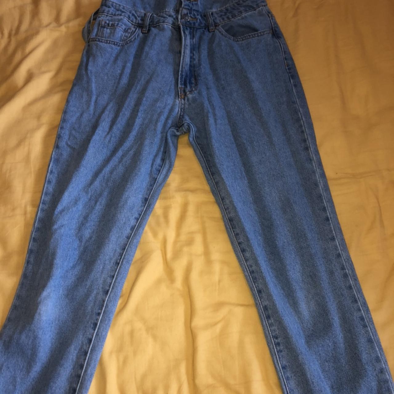 forever-21-light-wash-denim-dungarees-waist-25-depop