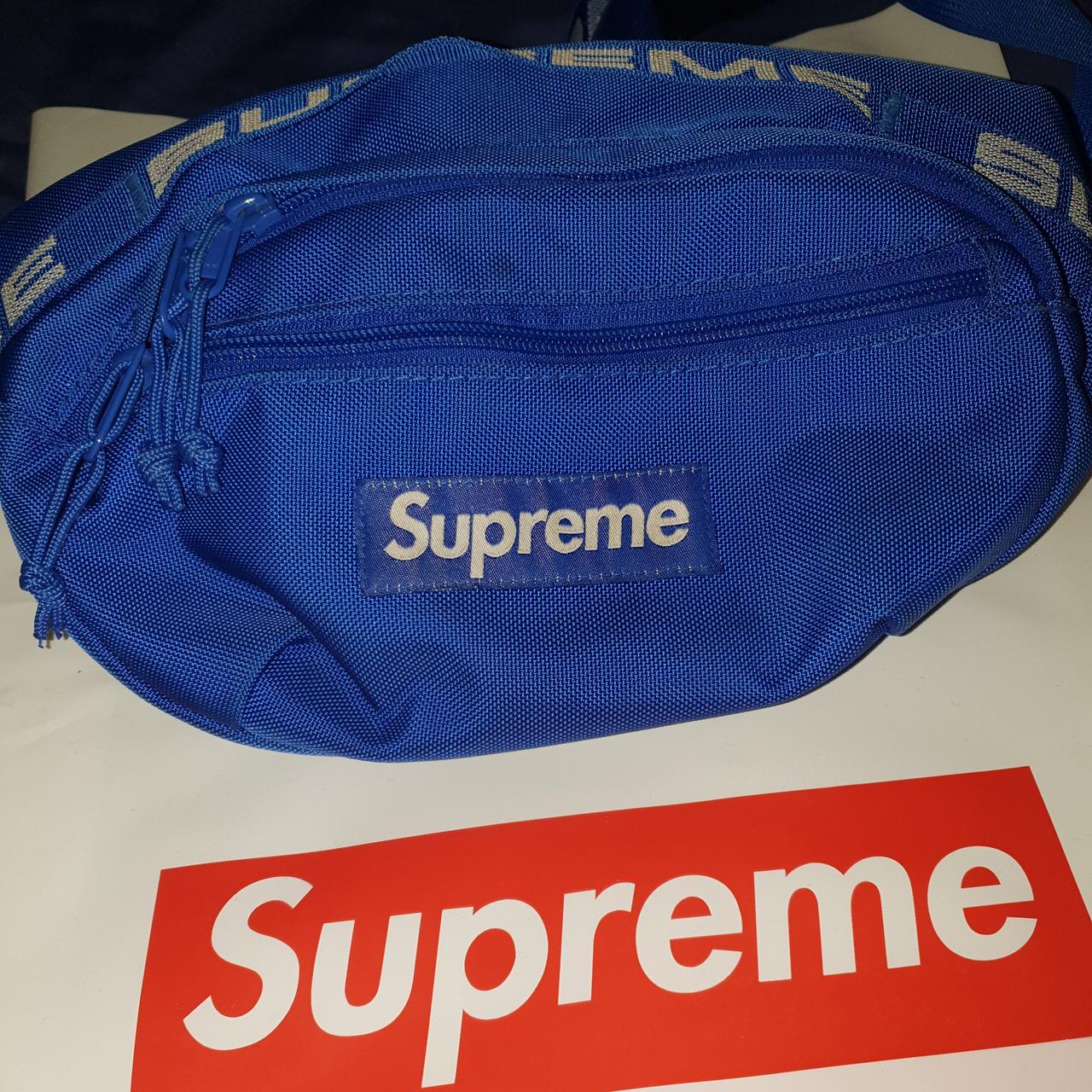 Blue Supreme Waist Bag SS18, rare and authentic,...