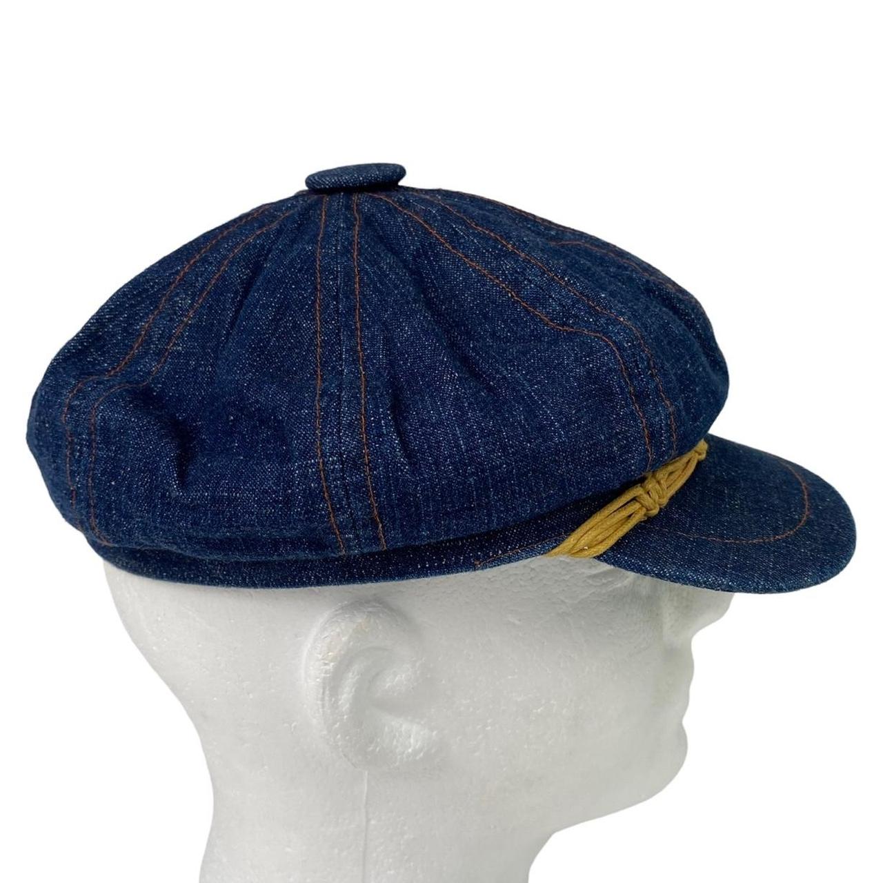 Vintage Dockers Paperboy Newsboy Baker Hat Denim... - Depop