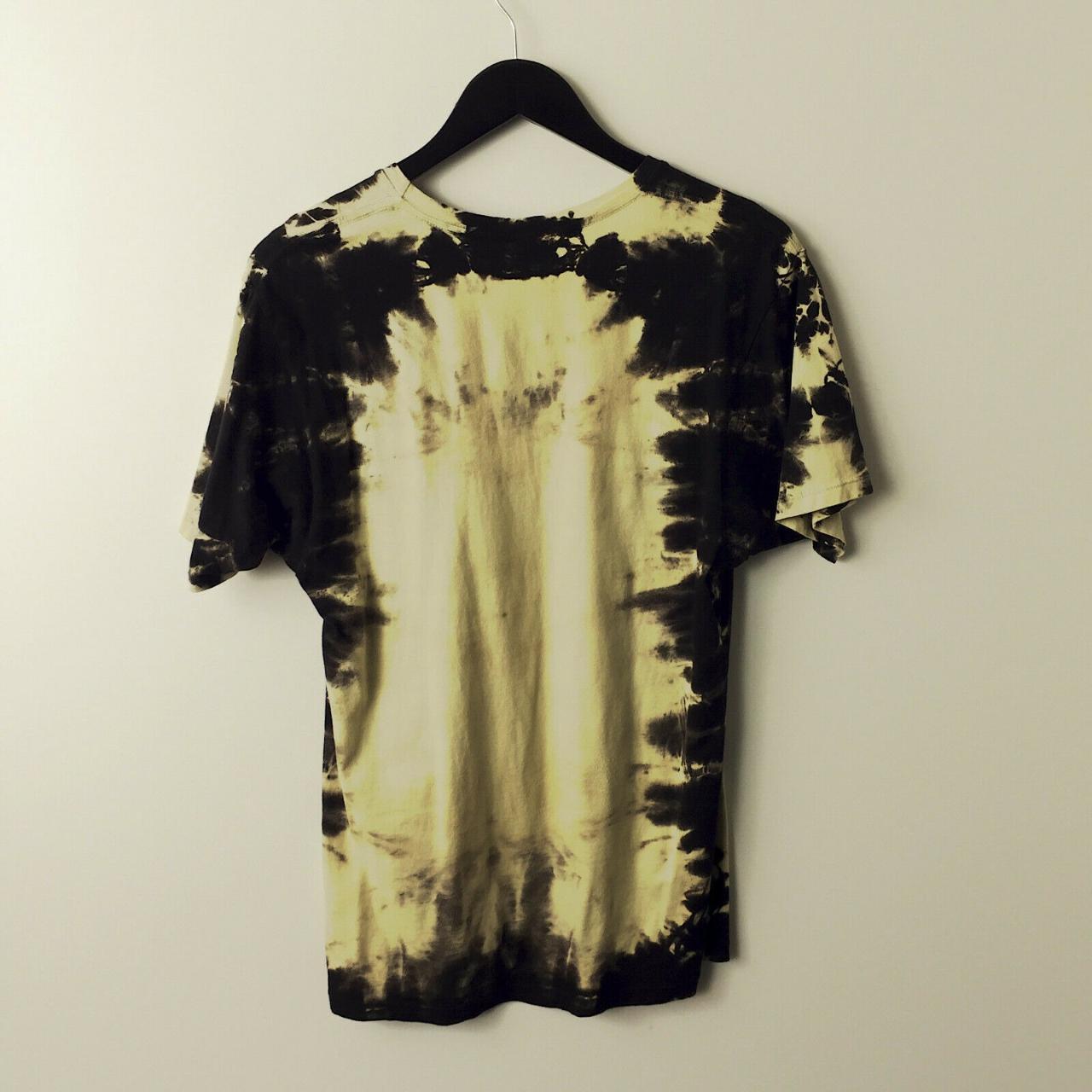 black bleached graphic tee