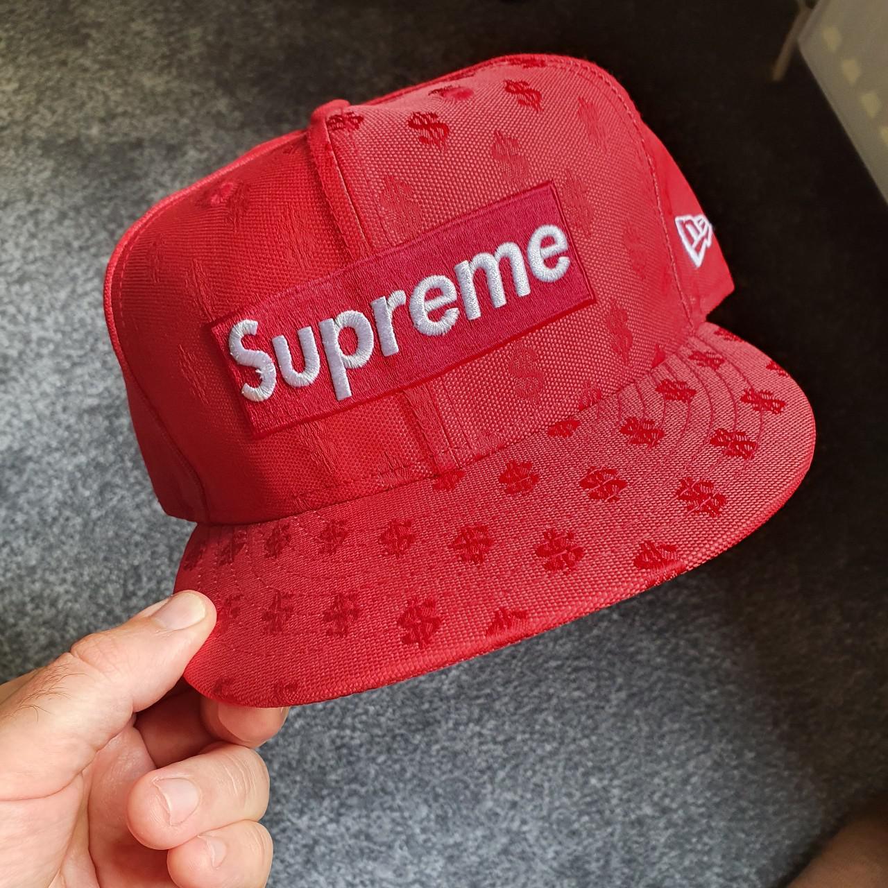 Supreme Monogram Box Logo New Era - size 8 2017... - Depop