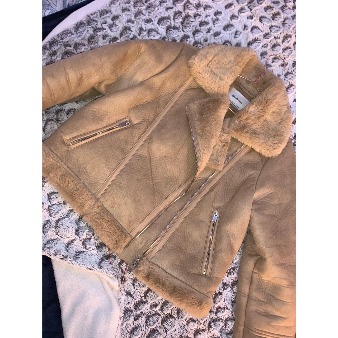 Nude aviator outlet jacket