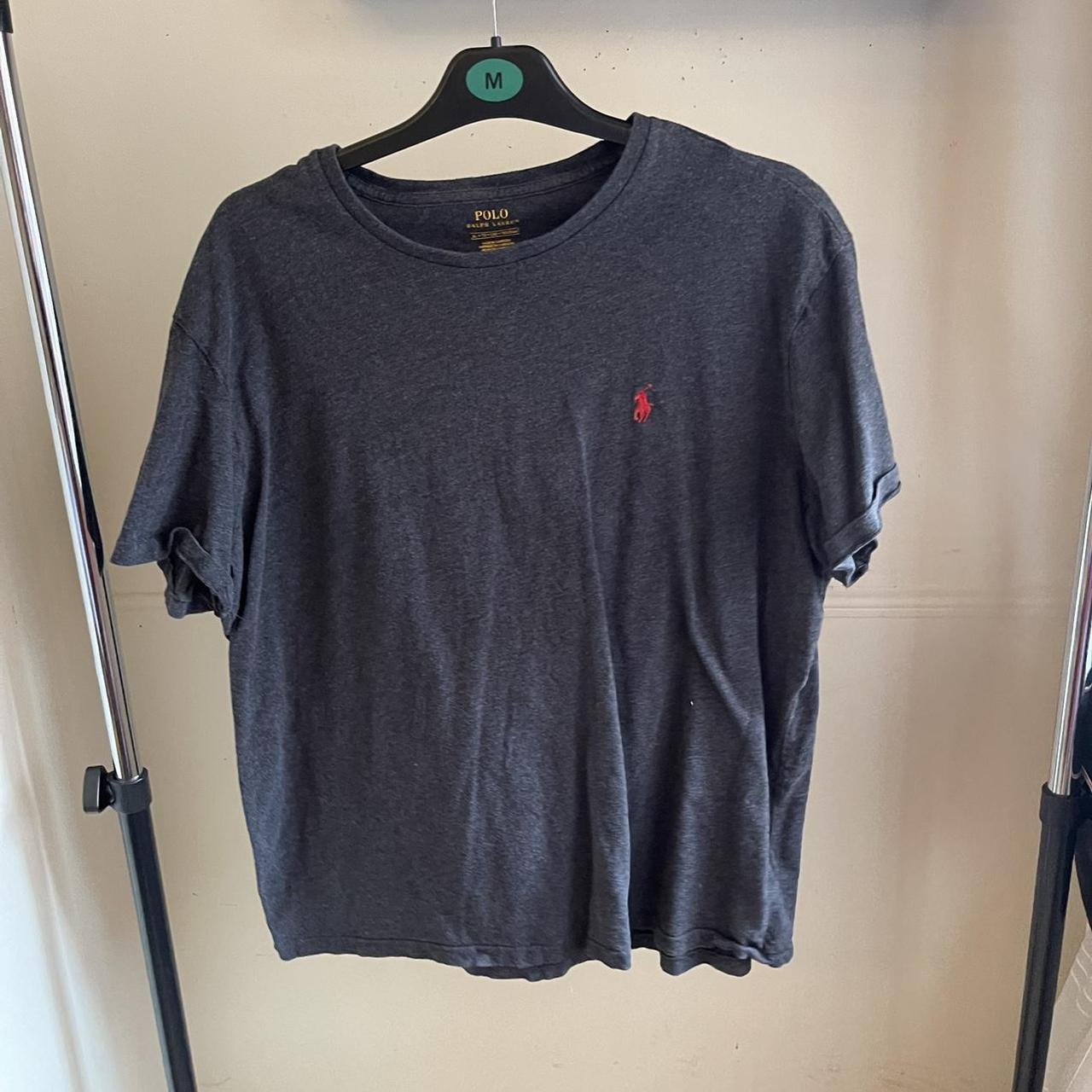 Polo Ralph Lauren Men's Grey T-shirt | Depop