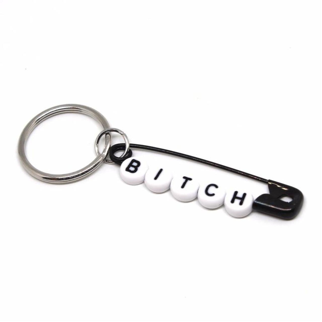🥀 Bitch safety pin keychain 🥀 •Handmade by me... Depop