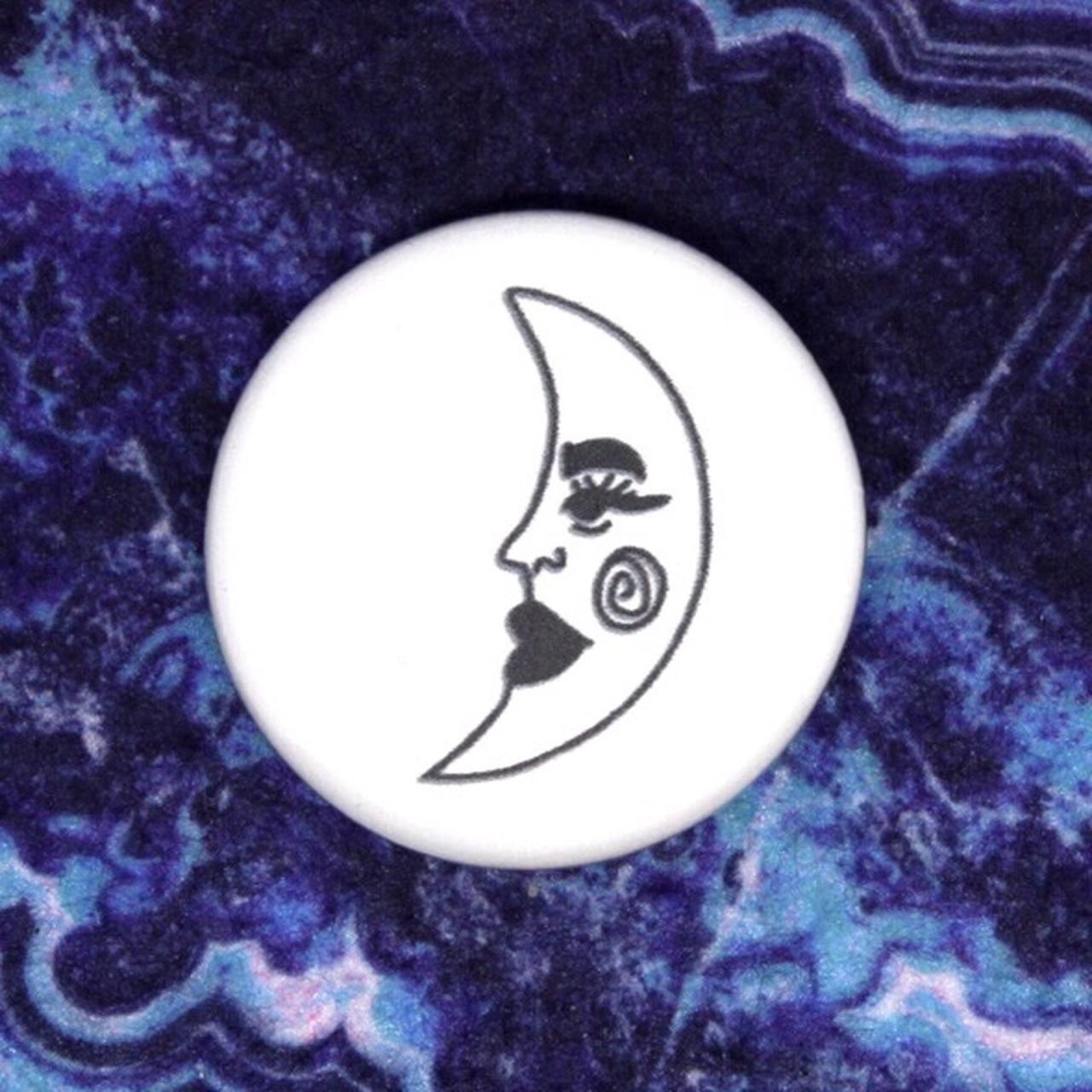 🥀 Moon original art pin 1.25 inches 🥀 •Handmade by... - Depop