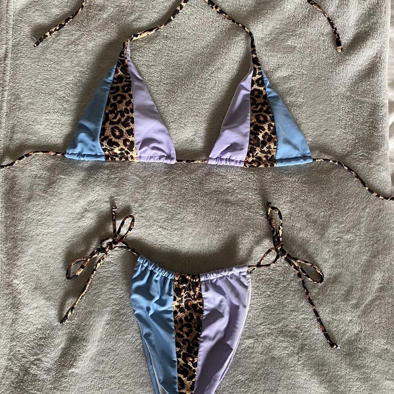 SHEIN Women's Purple and Blue Bikinis-and-tankini-sets | Depop