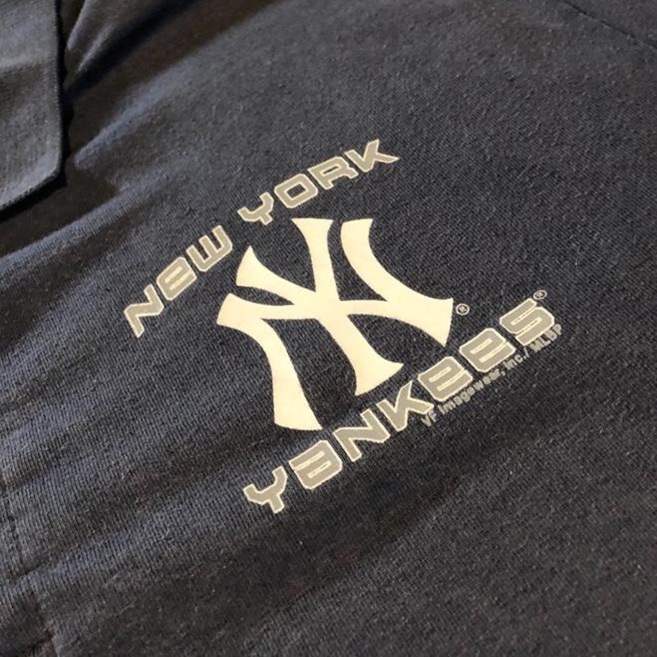 VINTAGE Y2K MLB NEW YORK YANKEES POLO SHIRT Size: - Depop