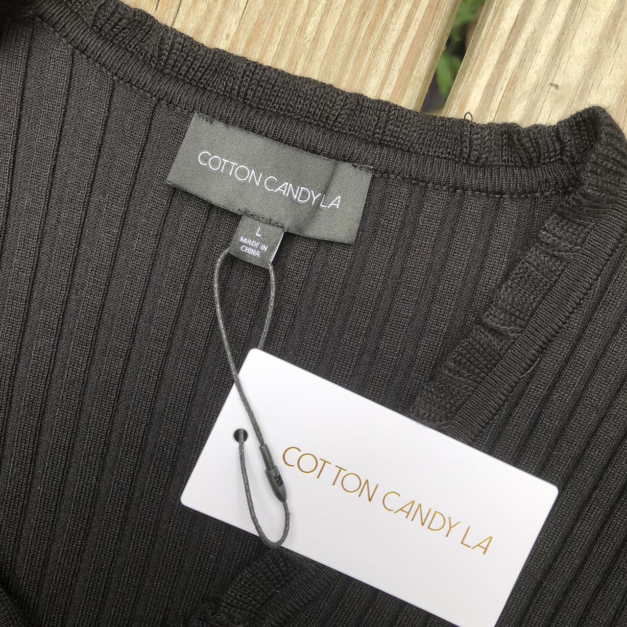 NWT black cropped ribbed sweater top features: -the... - Depop