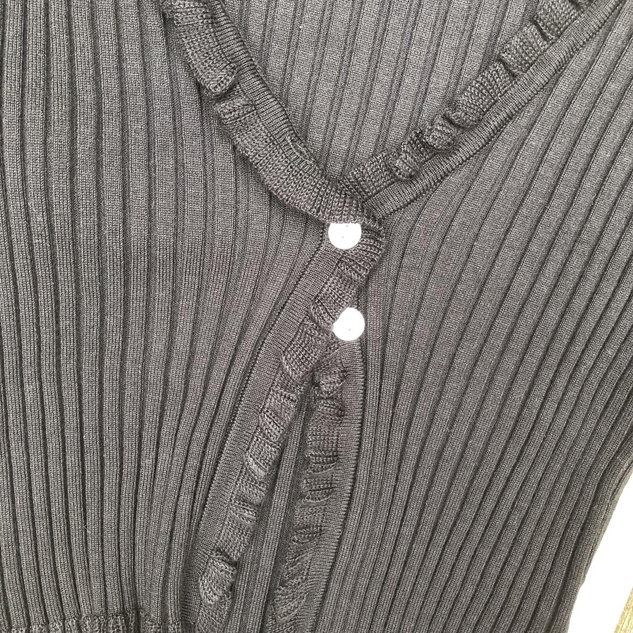 NWT black cropped ribbed sweater top features: -the... - Depop