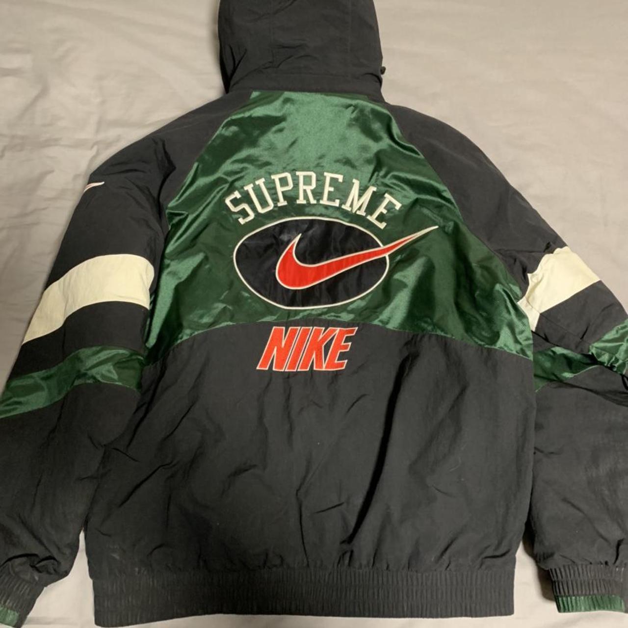 Supreme x nike hotsell hooded sport jacket green