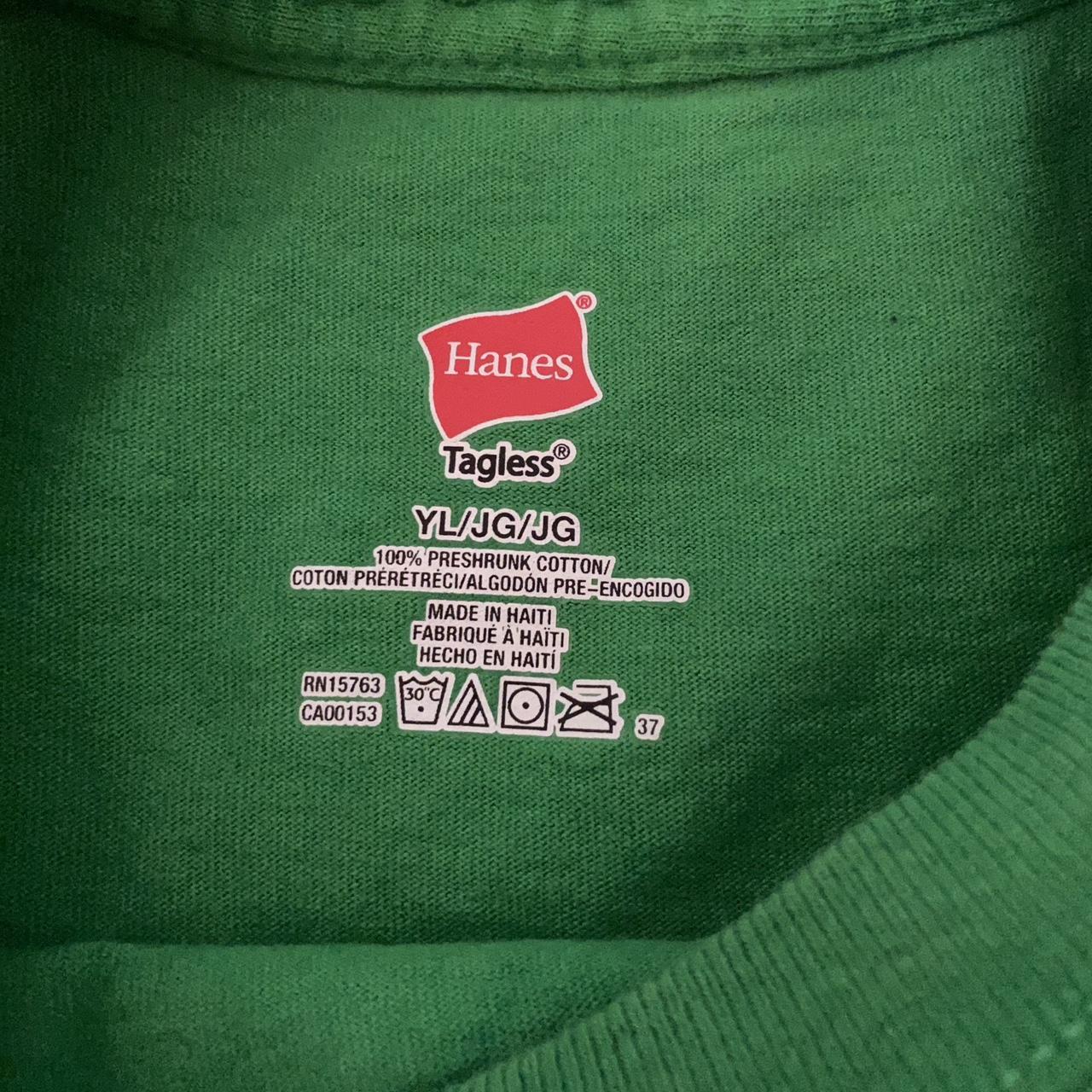 Hanes Green T-shirt | Depop