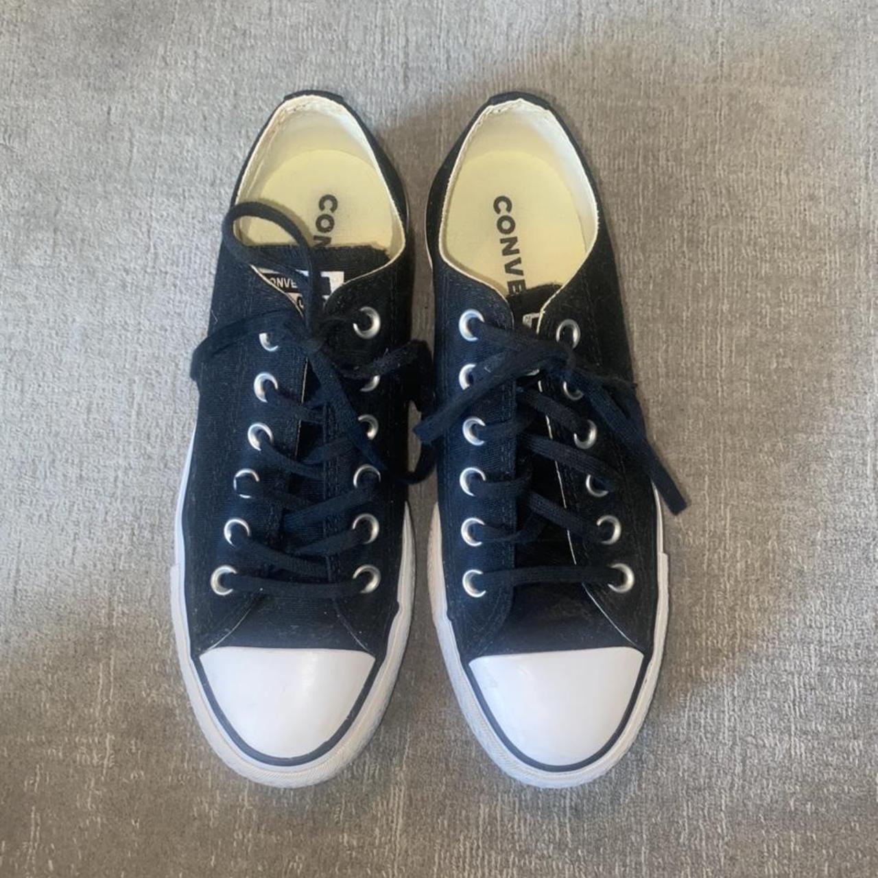 black platform converse size 5
