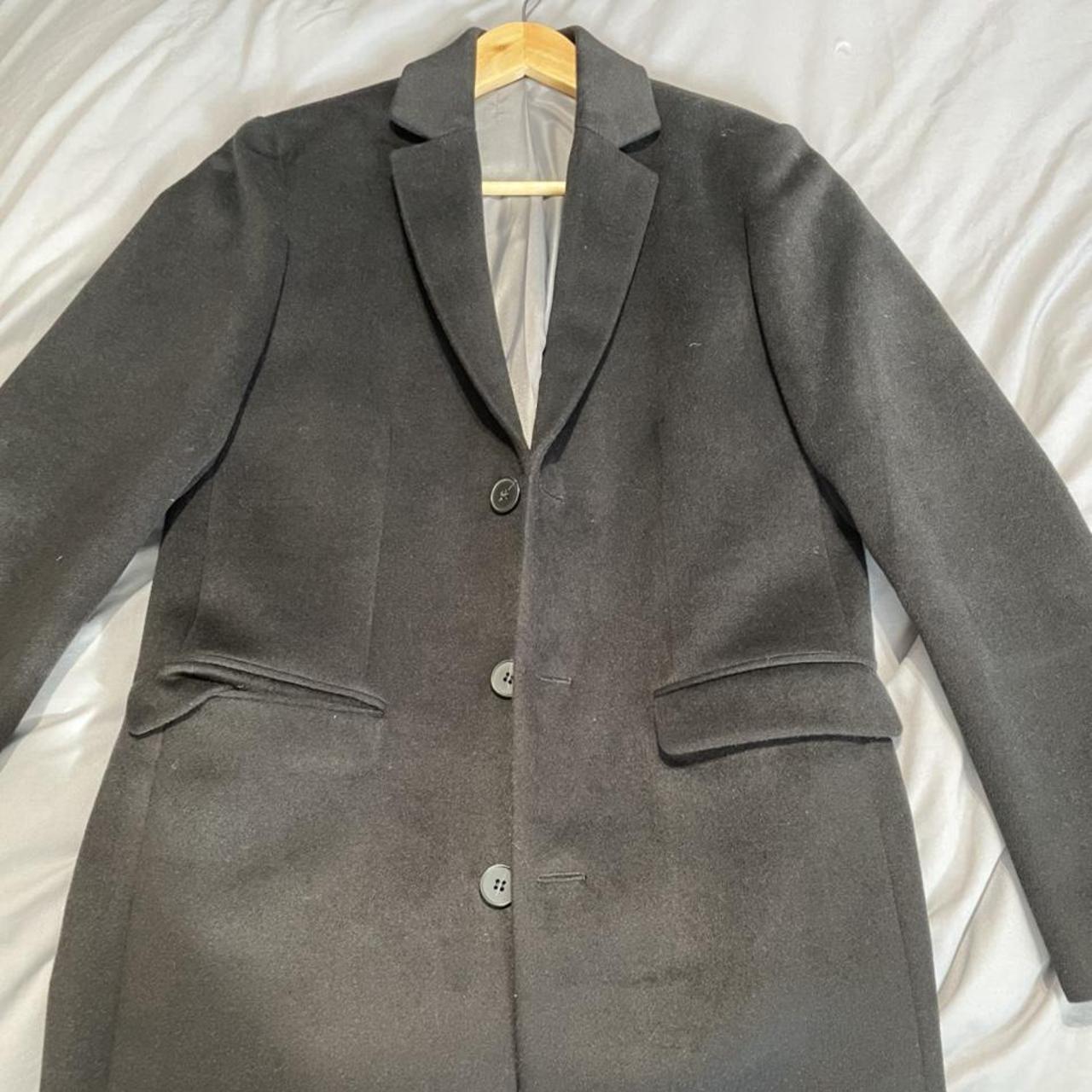 Mens river island long coat - small Retail - £80... - Depop