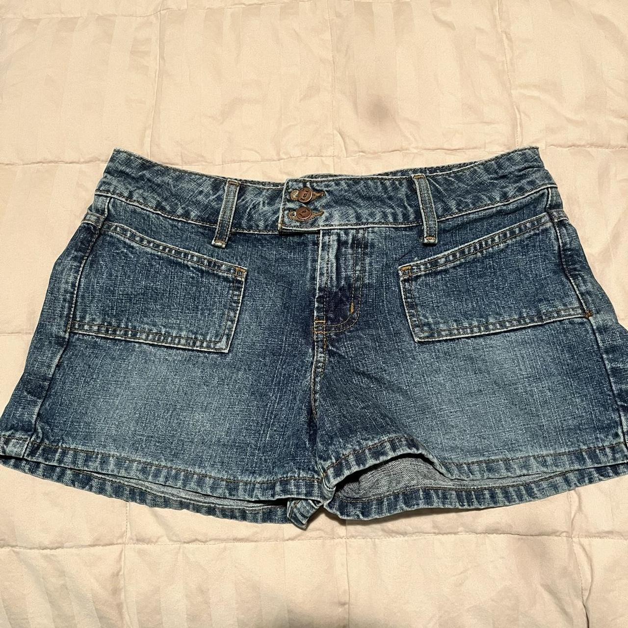 LEI pocketless low rise shorts Marked as size... - Depop