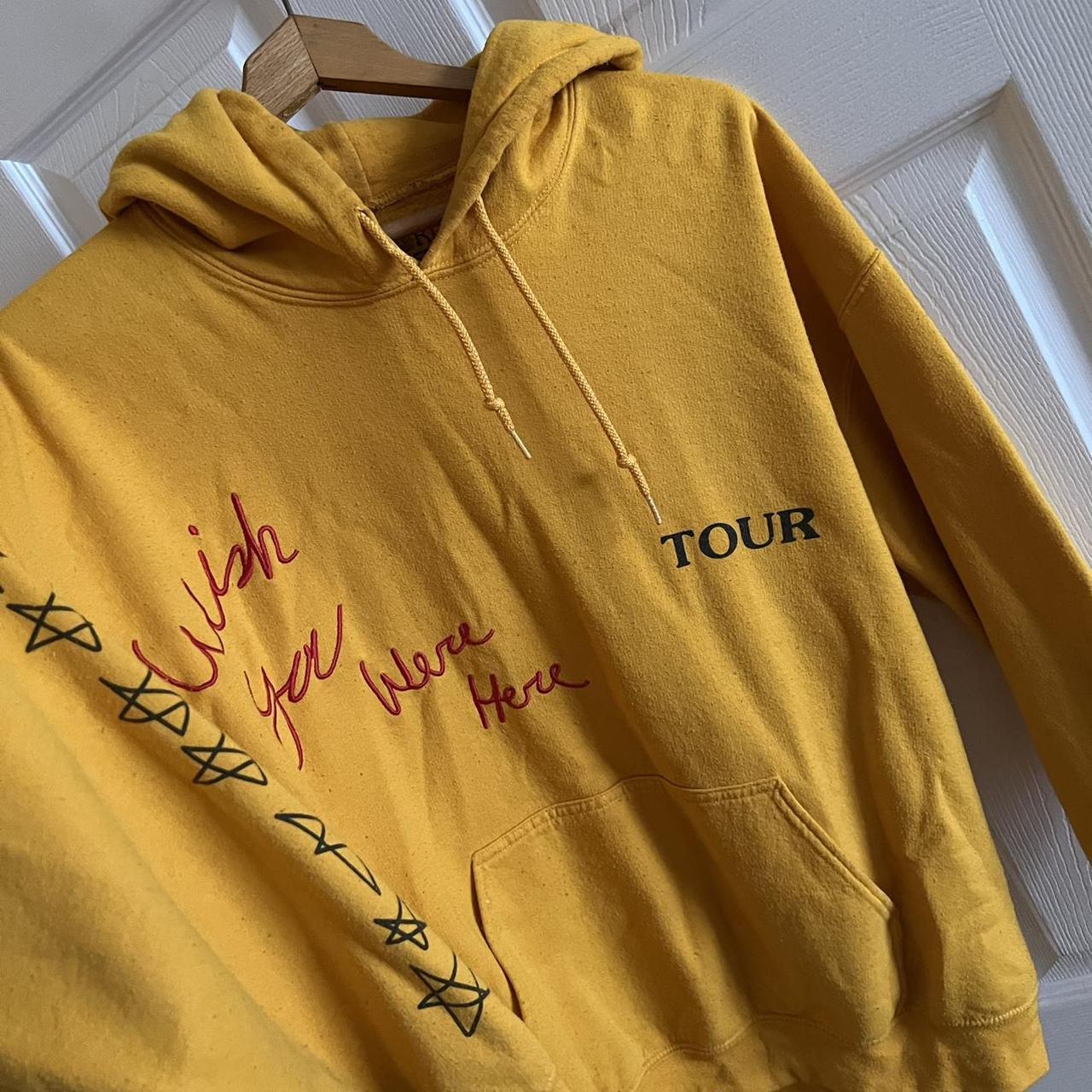 Wish you were discount here tour yellow hoodie