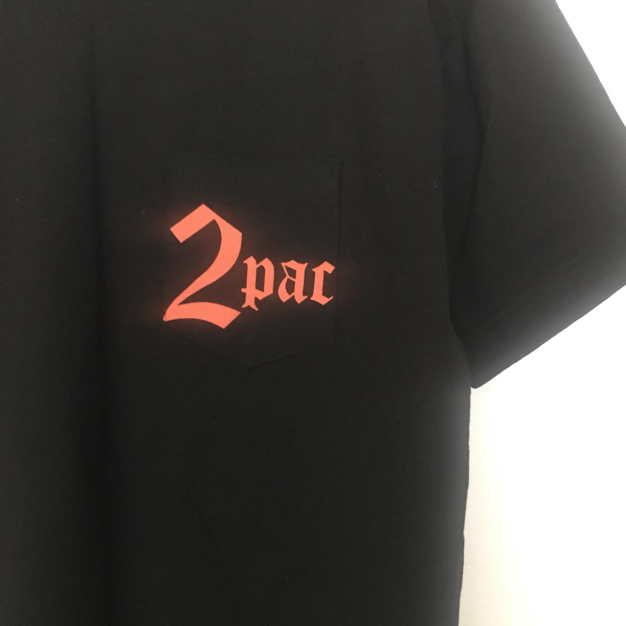 VLONE x TUPAC collab tee, Tupac’s back on back of