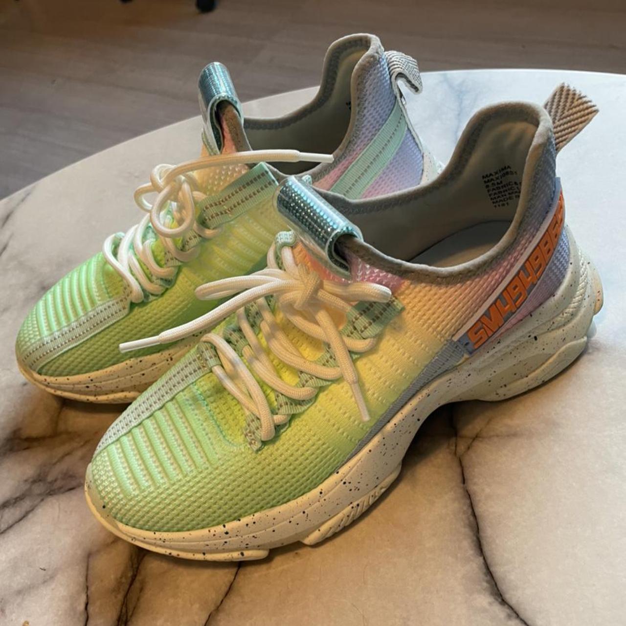 steve madden rainbow trainers