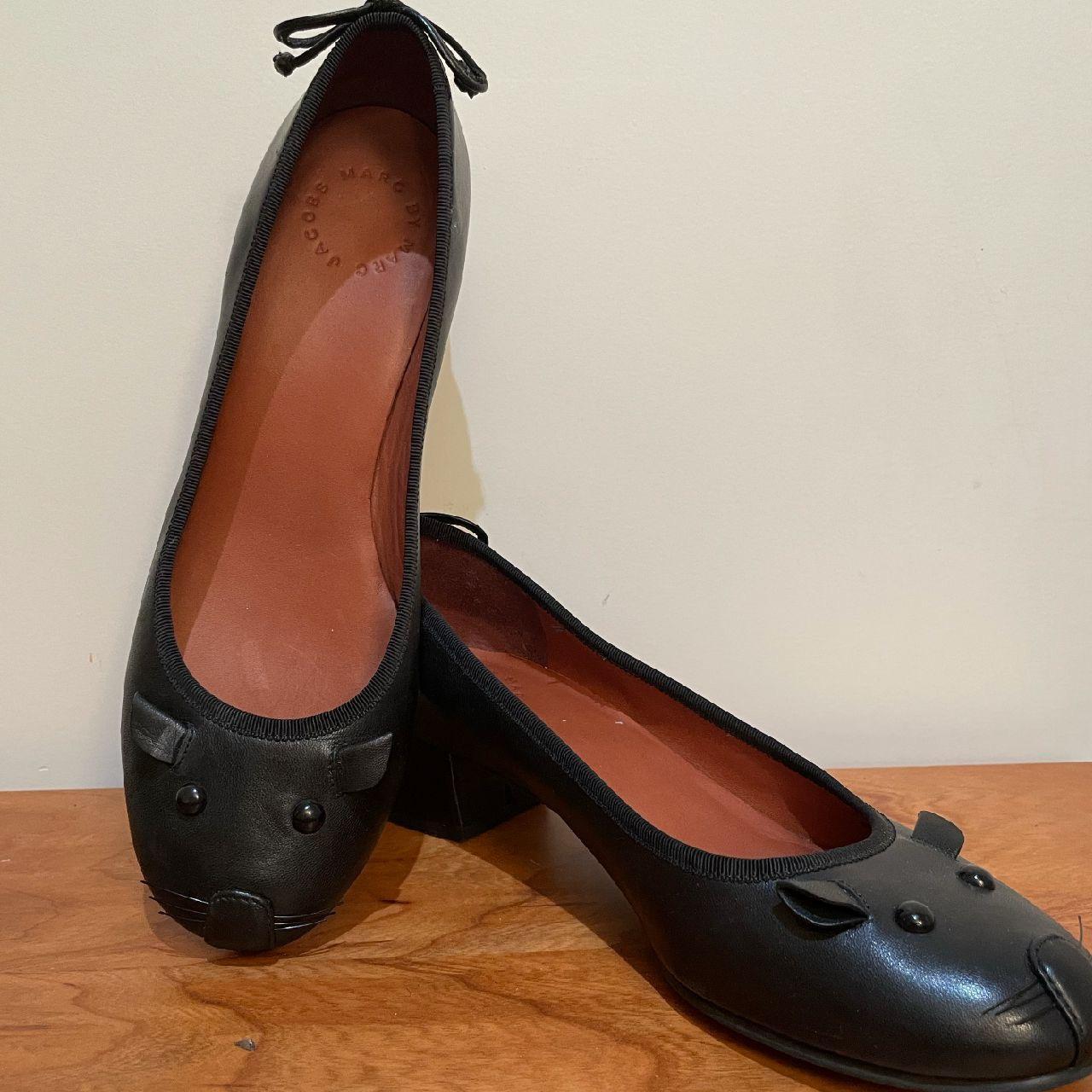 🖤🐭 Unique and RARE black leather Marc Jacobs heeled | Depop