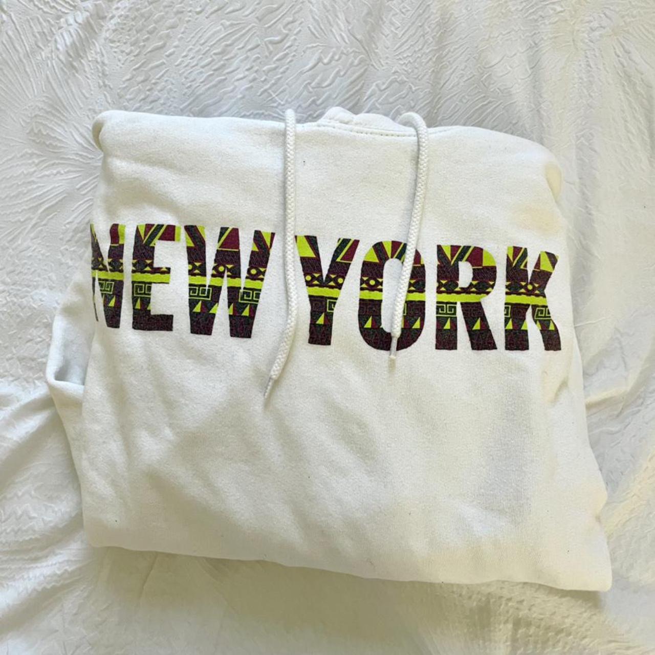 Product Image 4 - “New York” white hoodie. Unisex.