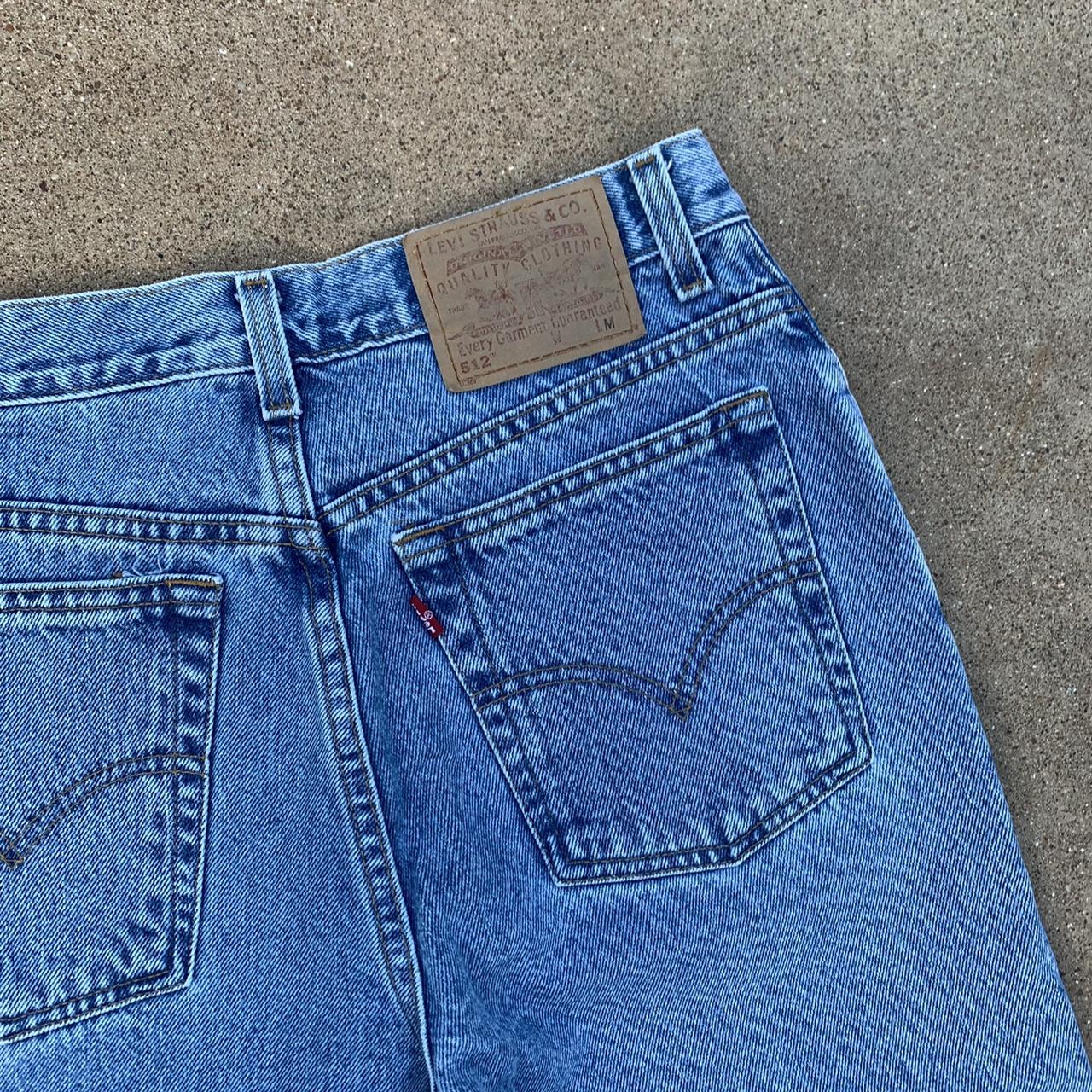 90s vintage Levi’s 512 slim fit straight leg womens... - Depop