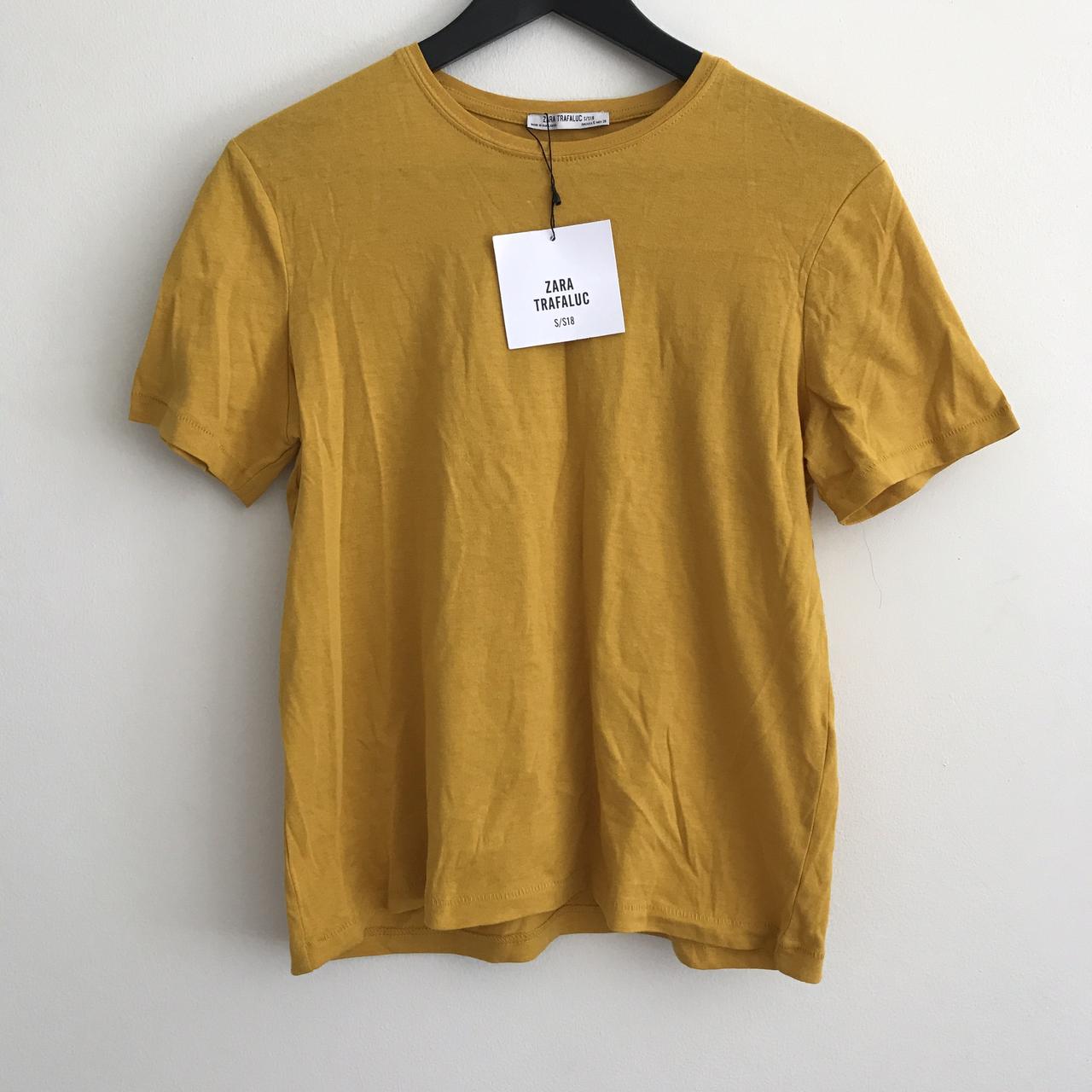 zara mustard t shirt