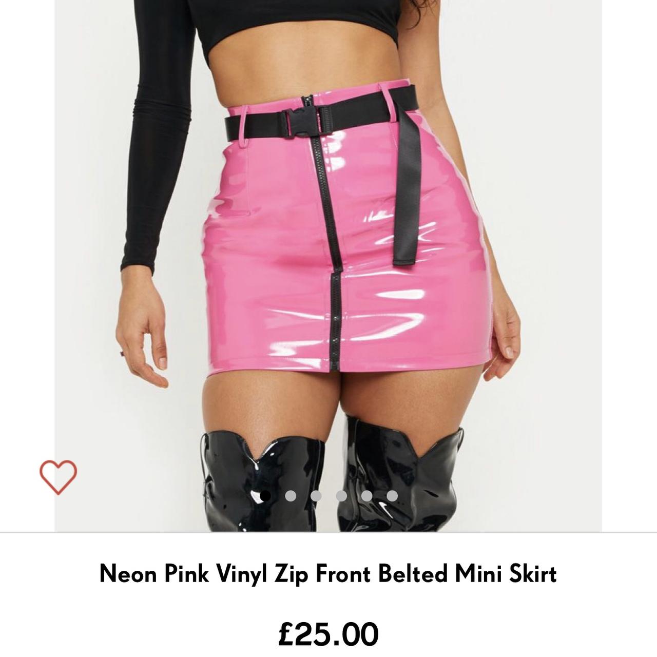 Vinyl skirt Brilliant condition, only worn once... Depop