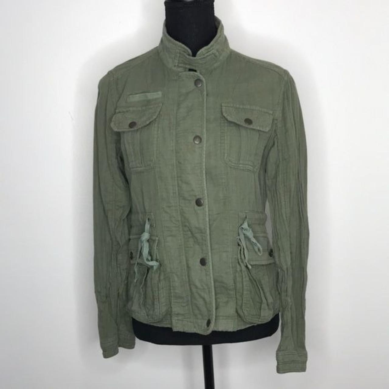 American Eagle Army Green Jacket Size medium Color... - Depop