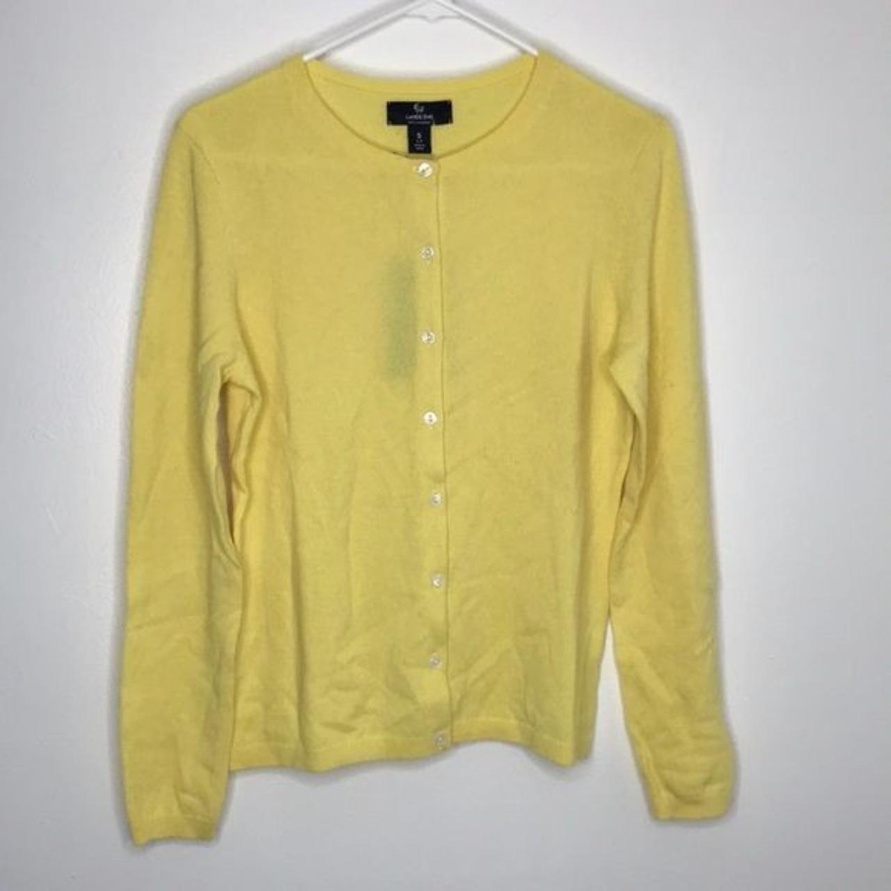 Lands’ End 100 Cashmere Cardigan Sweater. Size... Depop