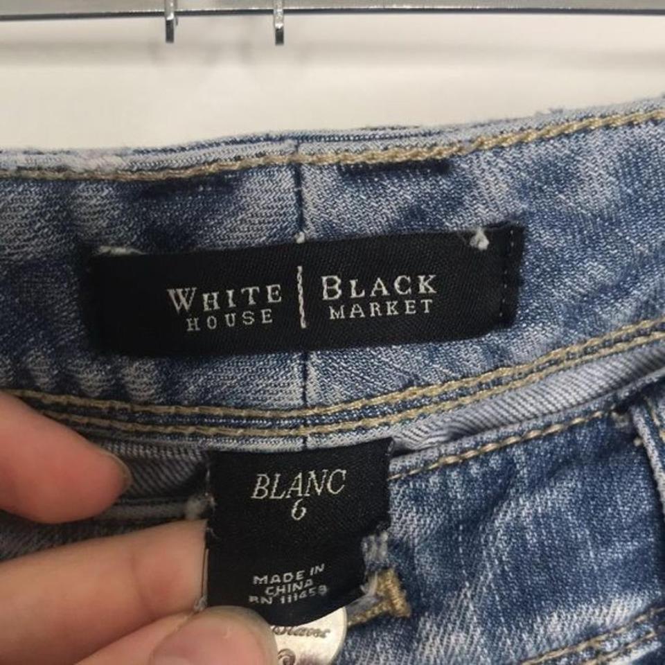 White House Black Market Blanc Jeans. Size 6. Color Depop