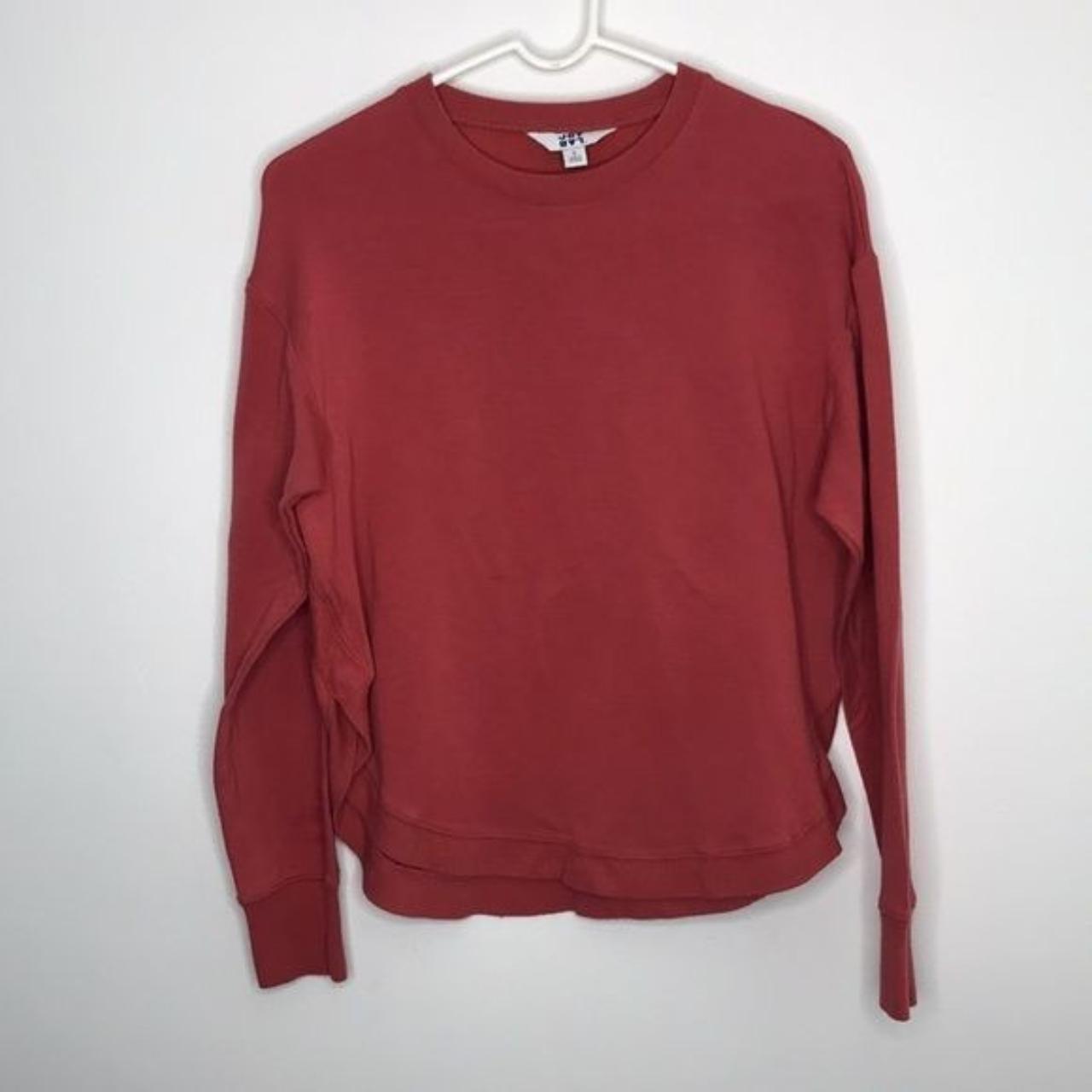 Joy Lab Cozy Curved Hem Crewneck Sweatshirt. Size... - Depop