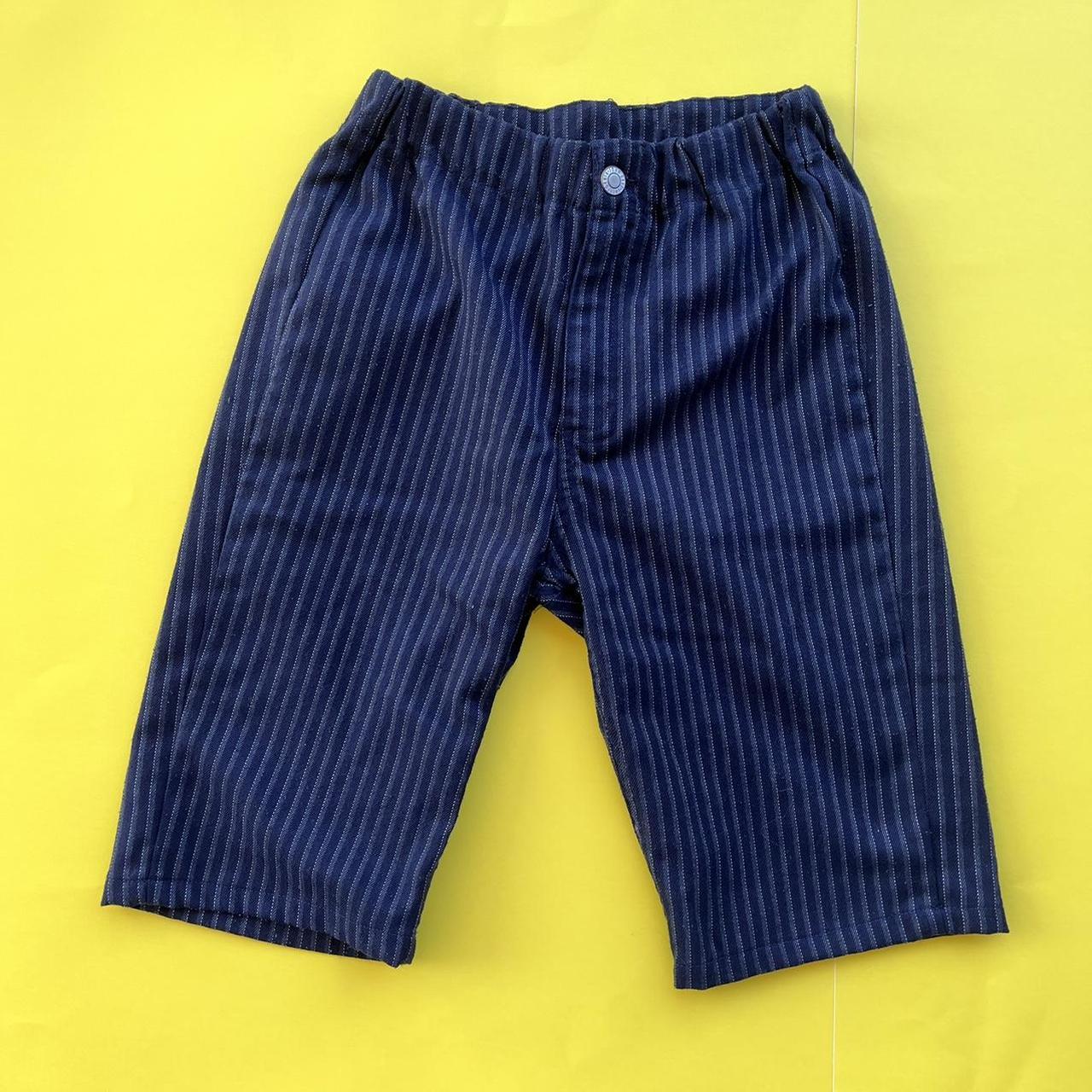 Brandy Melville Pin Stripe Tilden Pant Long Shorts... - Depop