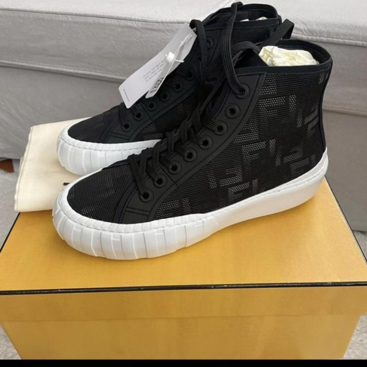 womens white fendi trainers