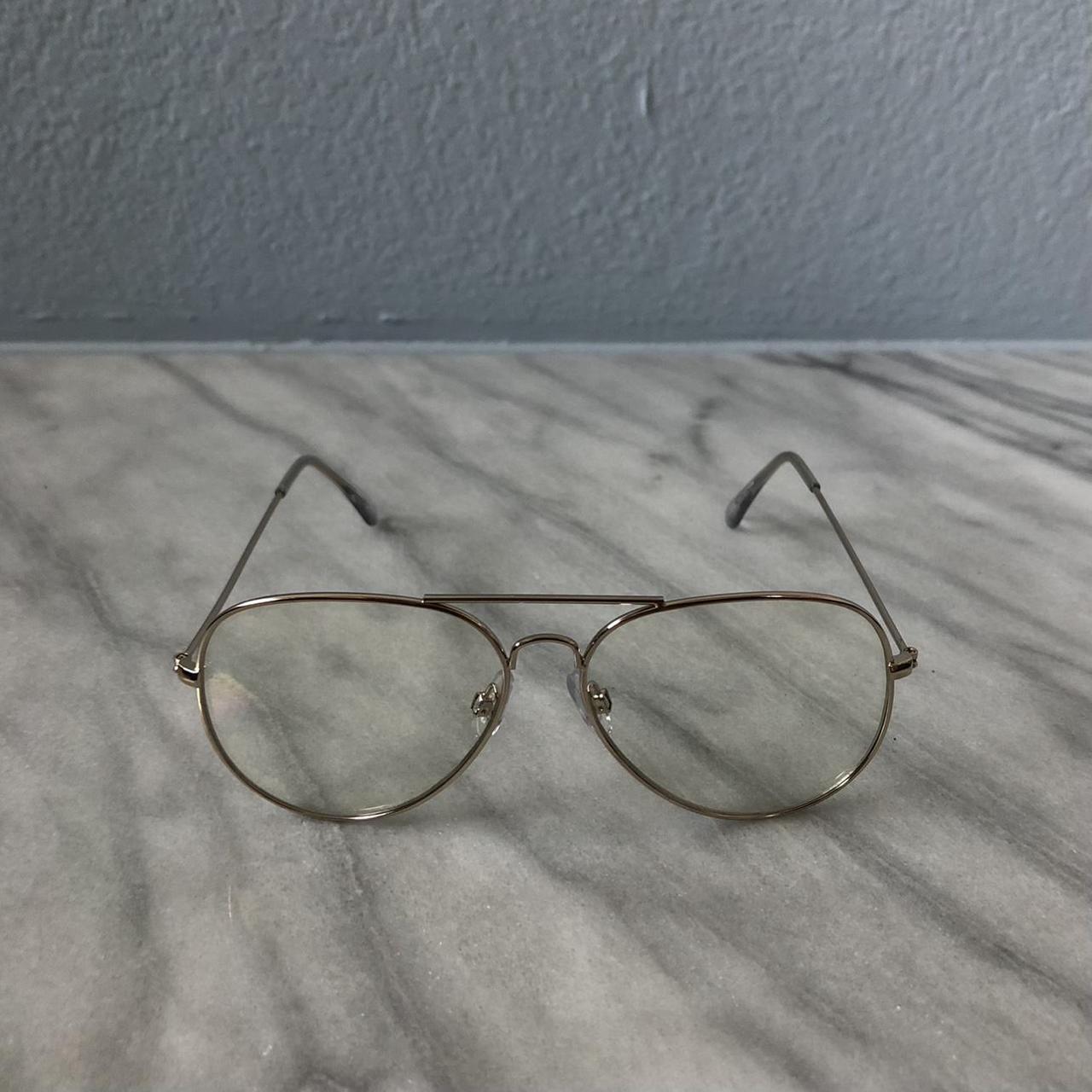 Clear Fake Glasses With Silver Rims Retro Vintage Depop 