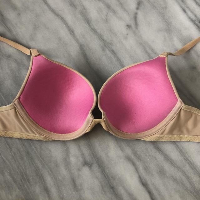 Buy Victoria's Secret PINK Ganache Nude Non Wired Push Up Smooth T-Shirt Bra  from Next Croatia