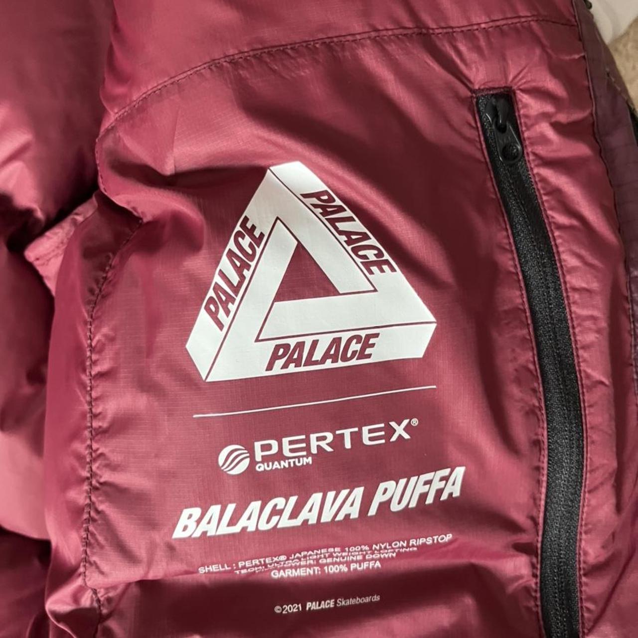 Palace Balaclava Puffa / Puffer Burgundy Size... - Depop