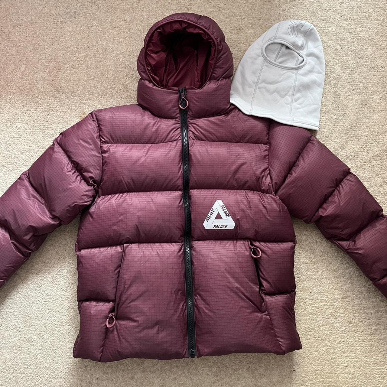 Palace Balaclava Puffa / Puffer Burgundy Size... - Depop