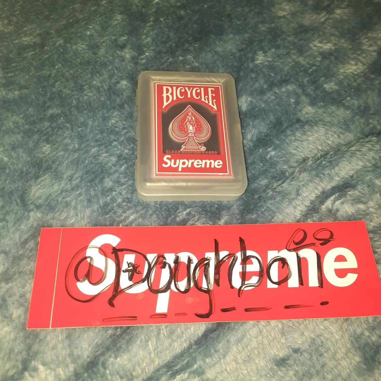 Supreme x Bicycle Clear Playing Cards Very fire and... - Depop