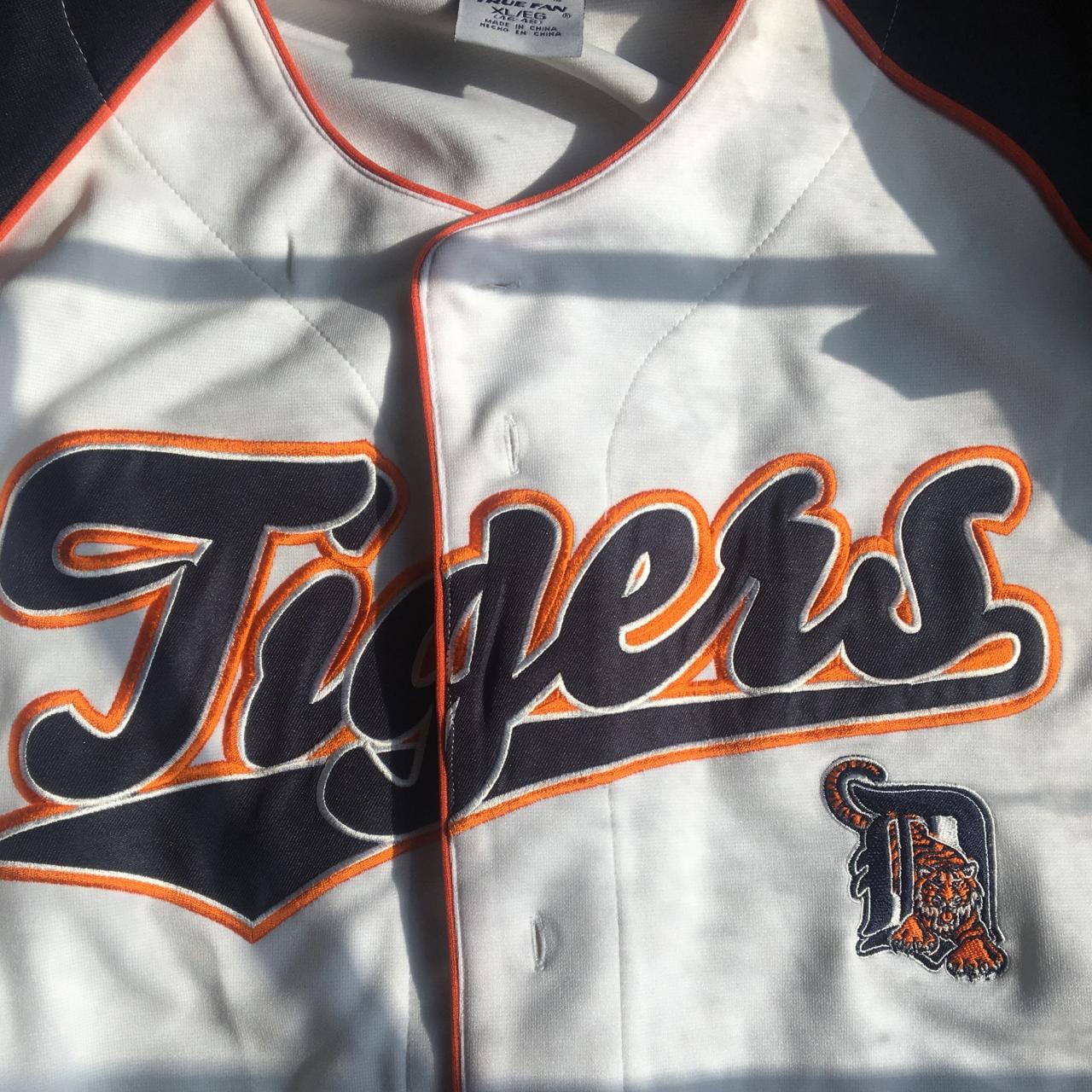 Vintage detroit tigers baseball jersey russell - Depop