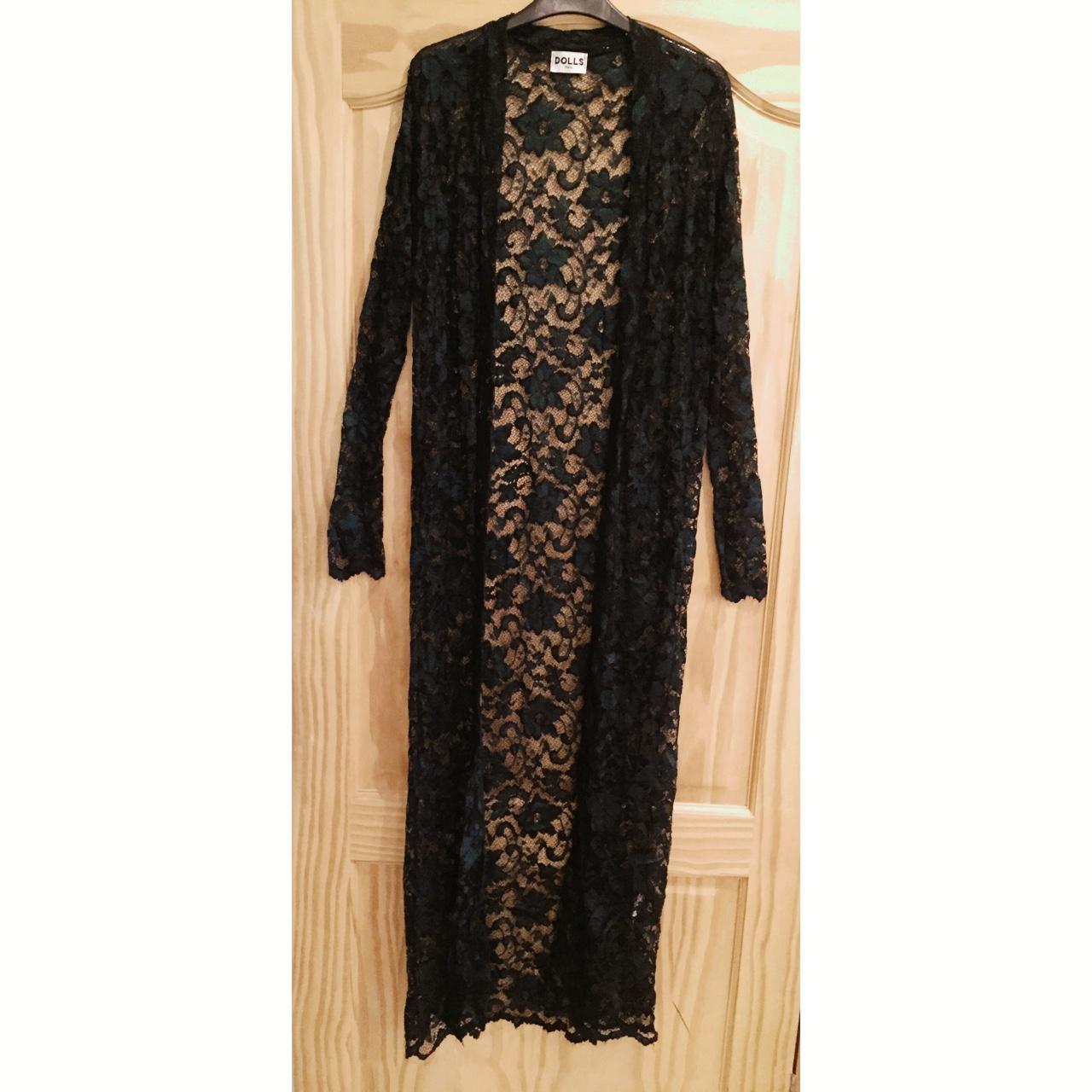 Forest green lace kimono | floor length | goes well... - Depop