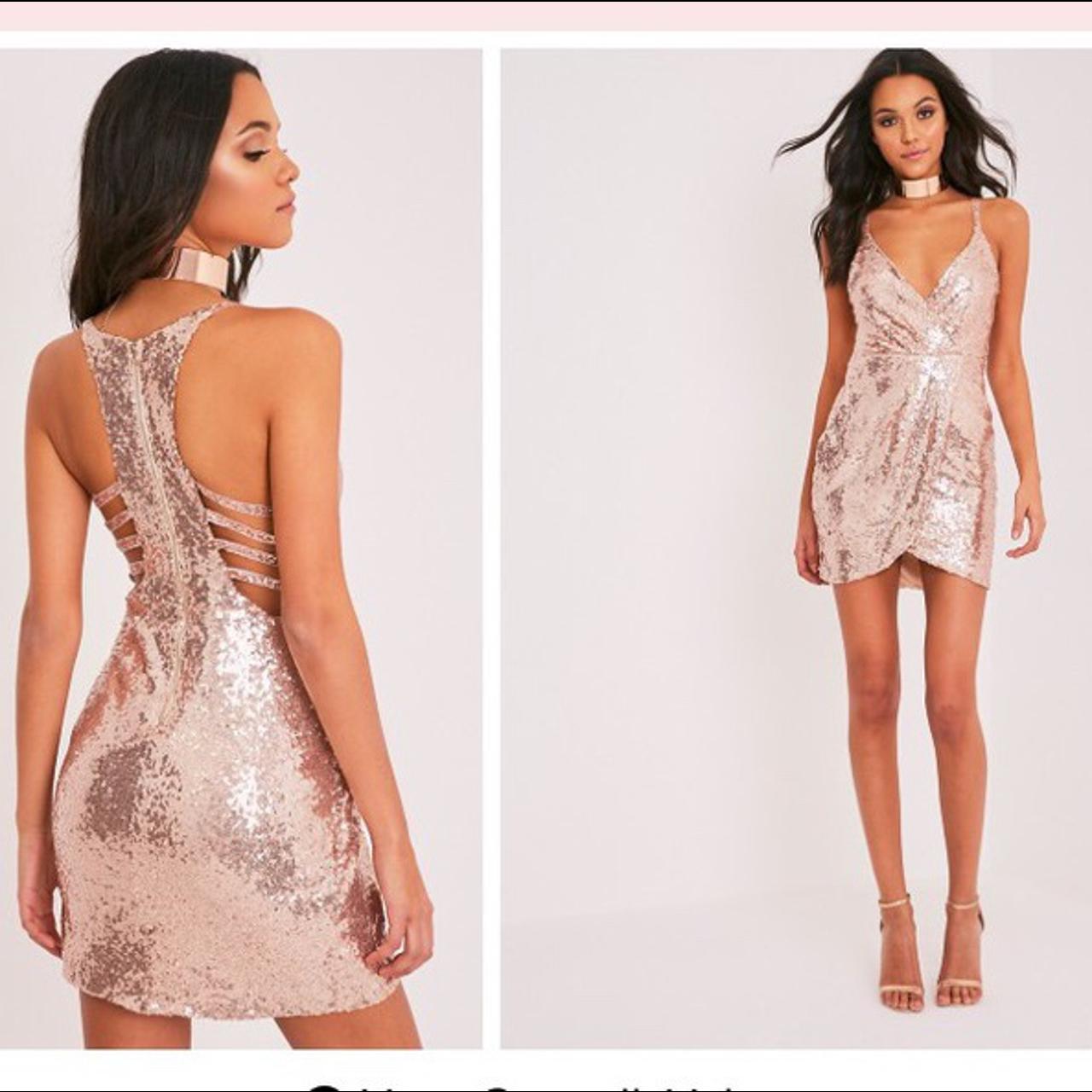 Plt rose gold sequin clearance dress