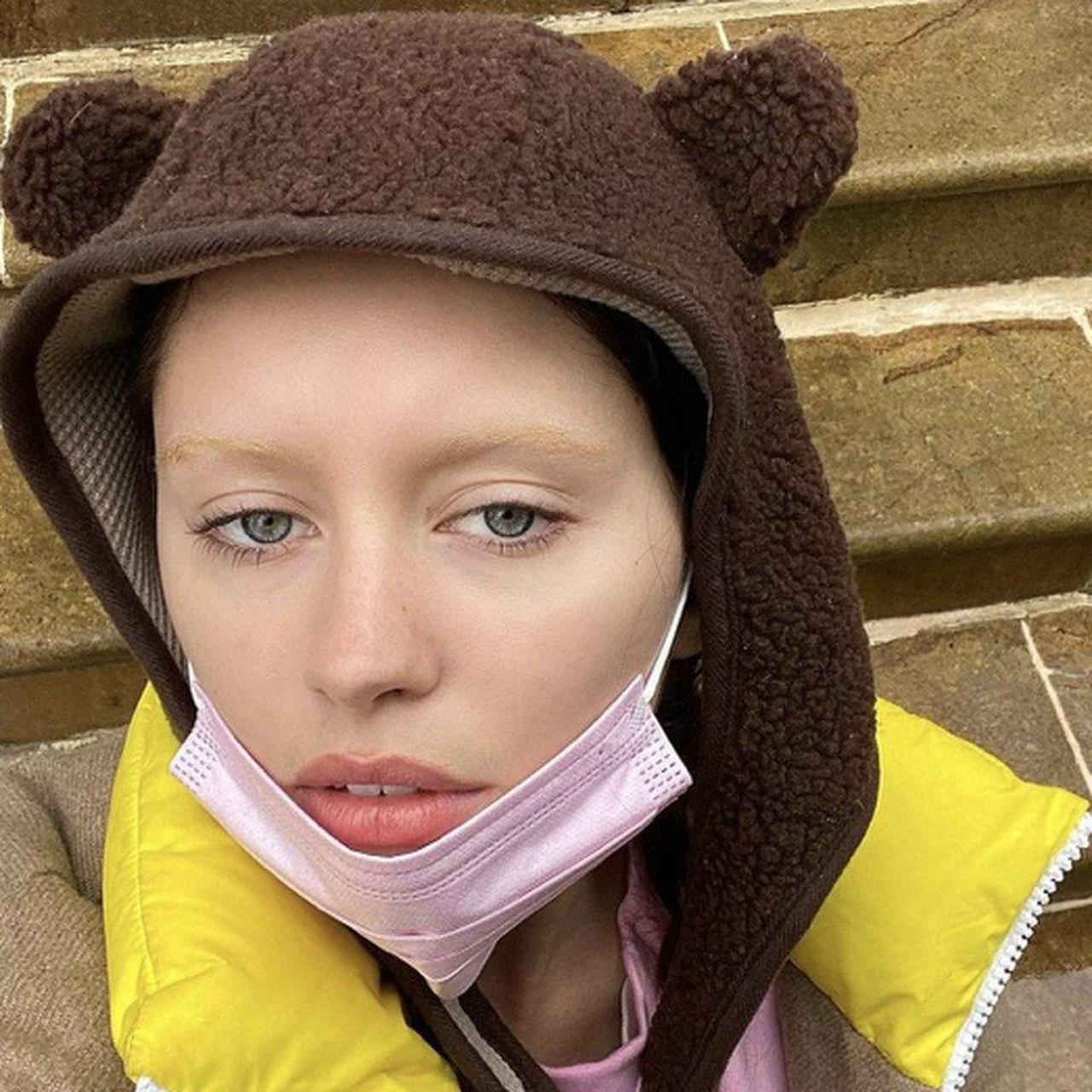 BROWN FUR SAFETY BEAR HAT. UNISEX. Depop