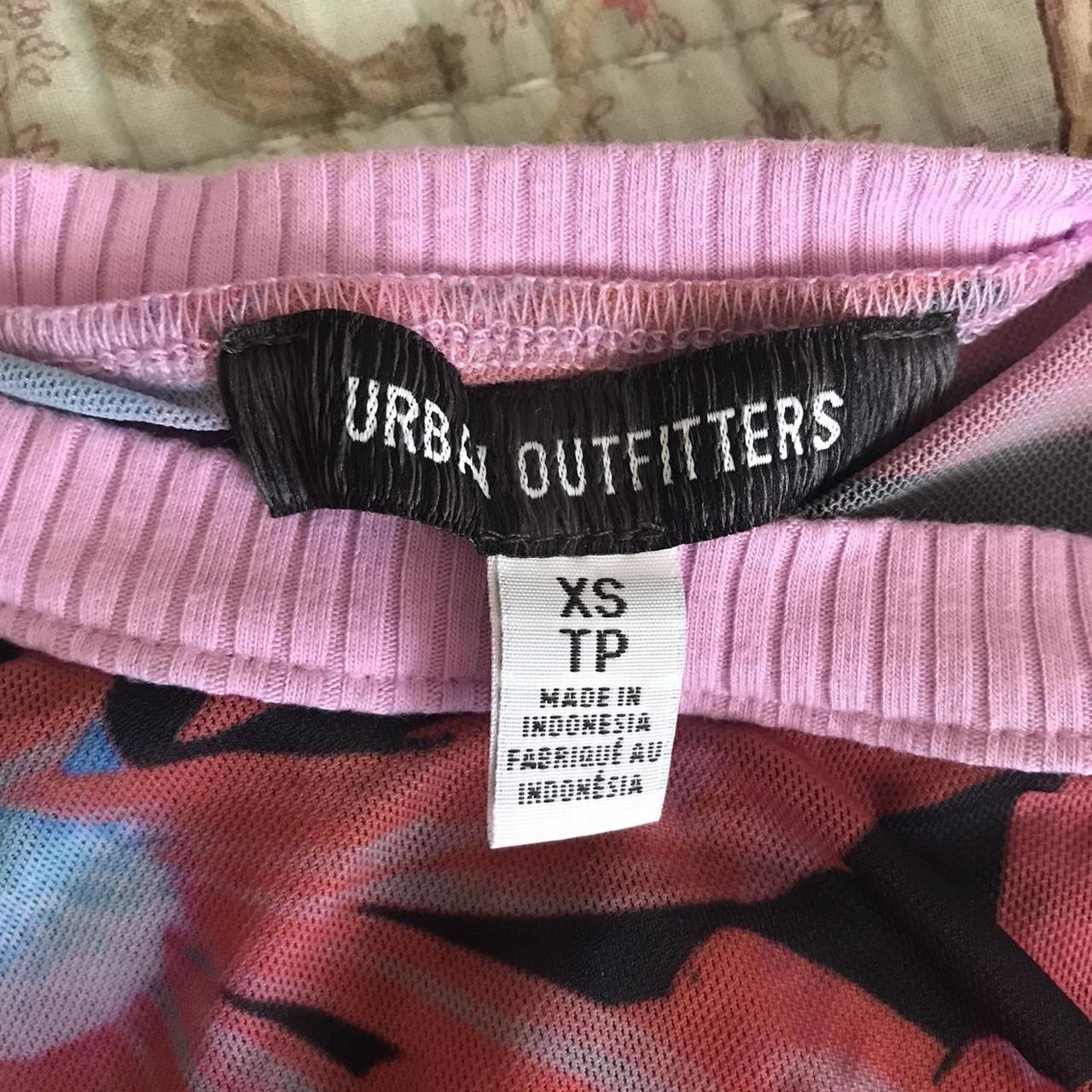 Urban Outfitters Women's Pink and Black Polo-shirts | Depop