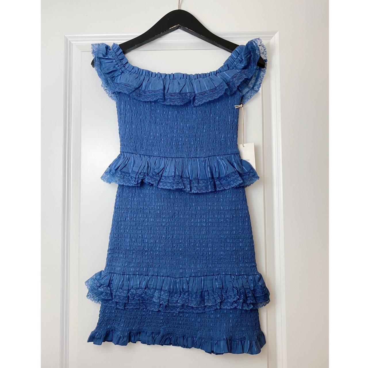 Tularosa Women's Blue Dress Depop