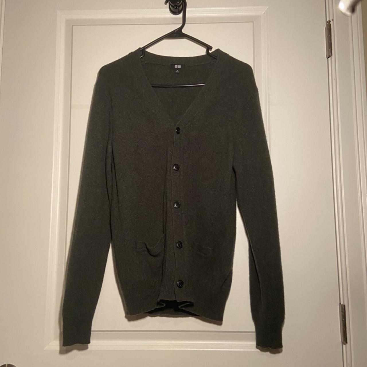 UNIQLO Men's Green Cardigan | Depop