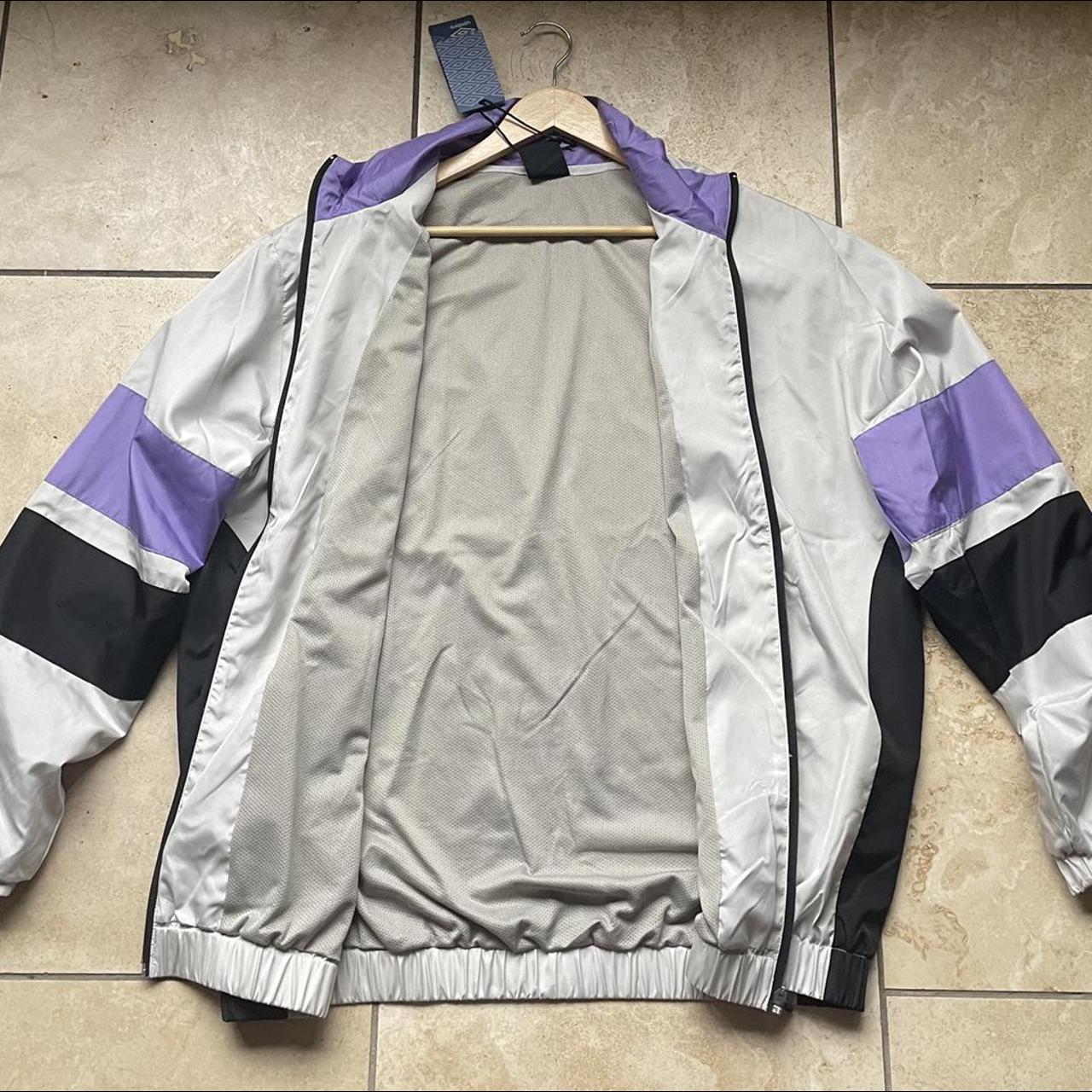 Umbro Scuba track jacket in Grey... Depop
