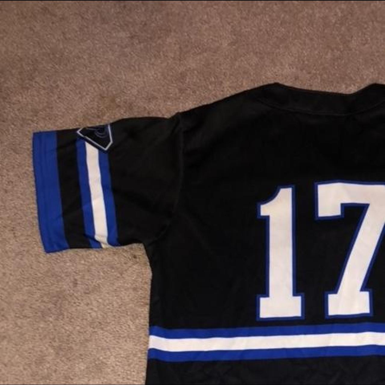 Black biscuit hockey jersey 🏒 (Size: - Depop